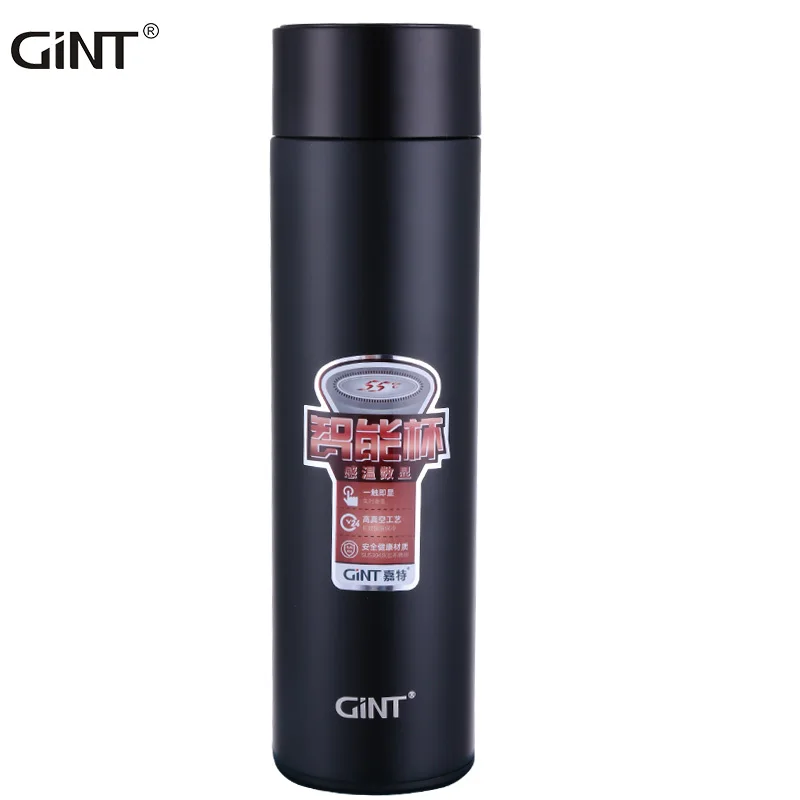 

400ml Business Man Boys Smart Temperature Display Vacuum Hot Water Bottle