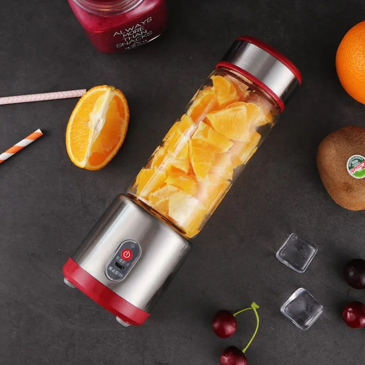 Stainless Steel Six Blades Portable Juicer Blender Electric Fruit Juice Mixer 7.4v Buy