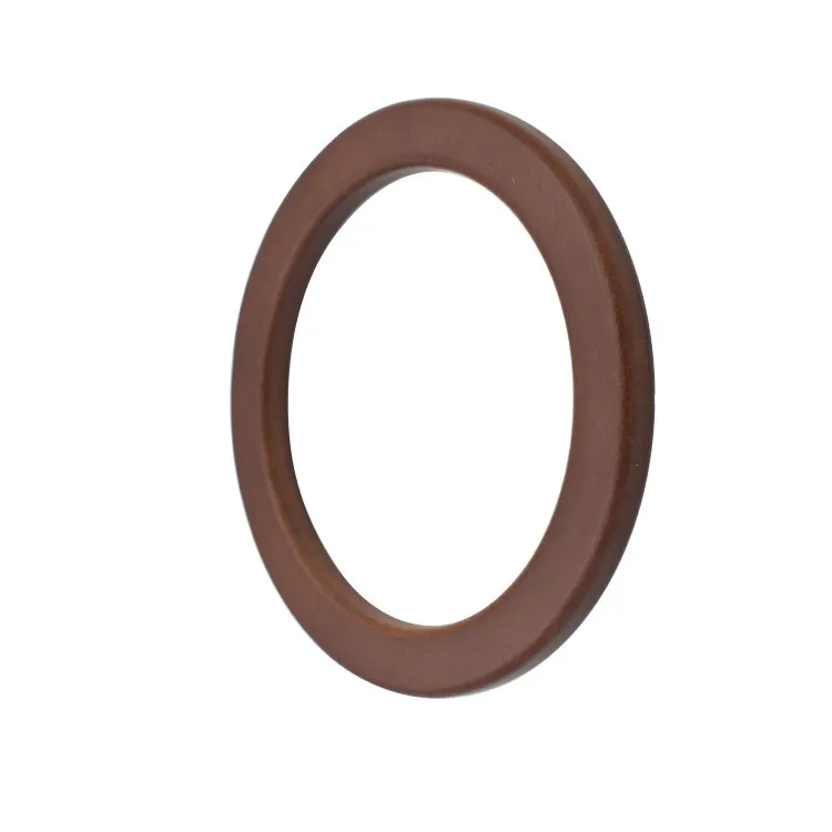 

Fashion Design Factory Wholesale Round Dark Color Wood Bag Handles for Bags and Purses, Customized