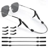 

Glasses Straps Adjustable Eyewear Retainer - Waterproof Eyeglass String Holder with Anti-Slip Hooks