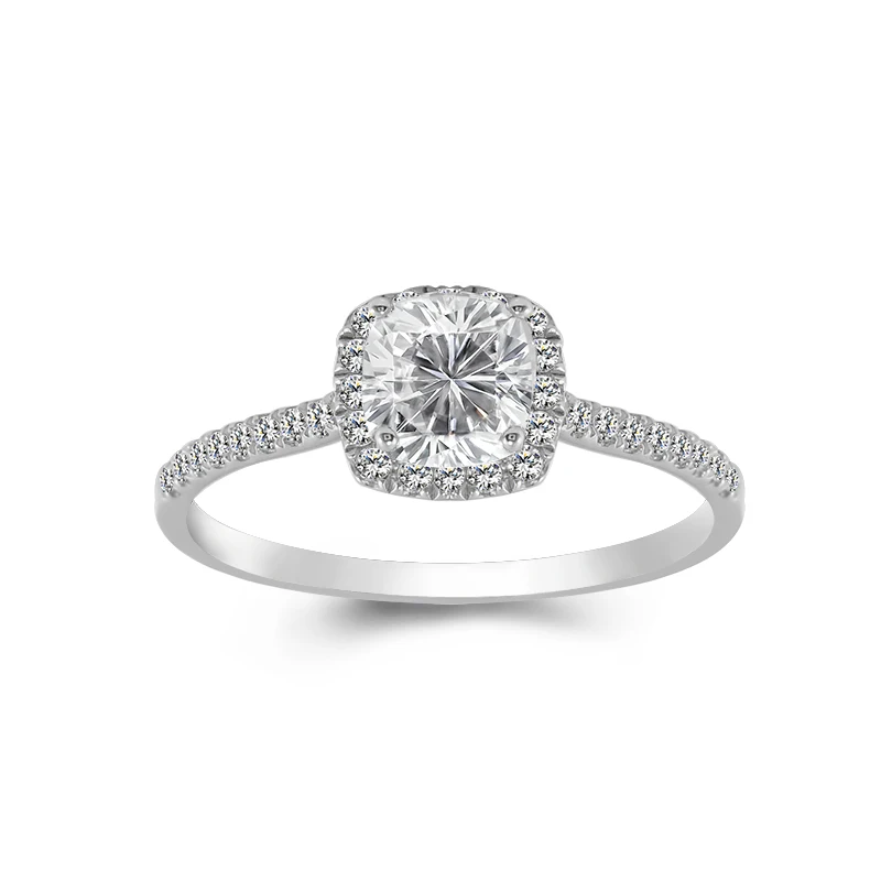 

2021 Luxury Moissanite Ring Engagement Full Diamonds Sterling Silver 925 Women Wedding Ring