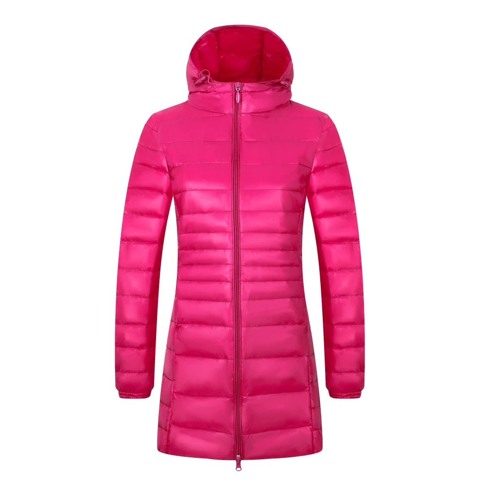 

2021womens winter puffer down coats long down jacket coat, Black,dark blue,wine red,white