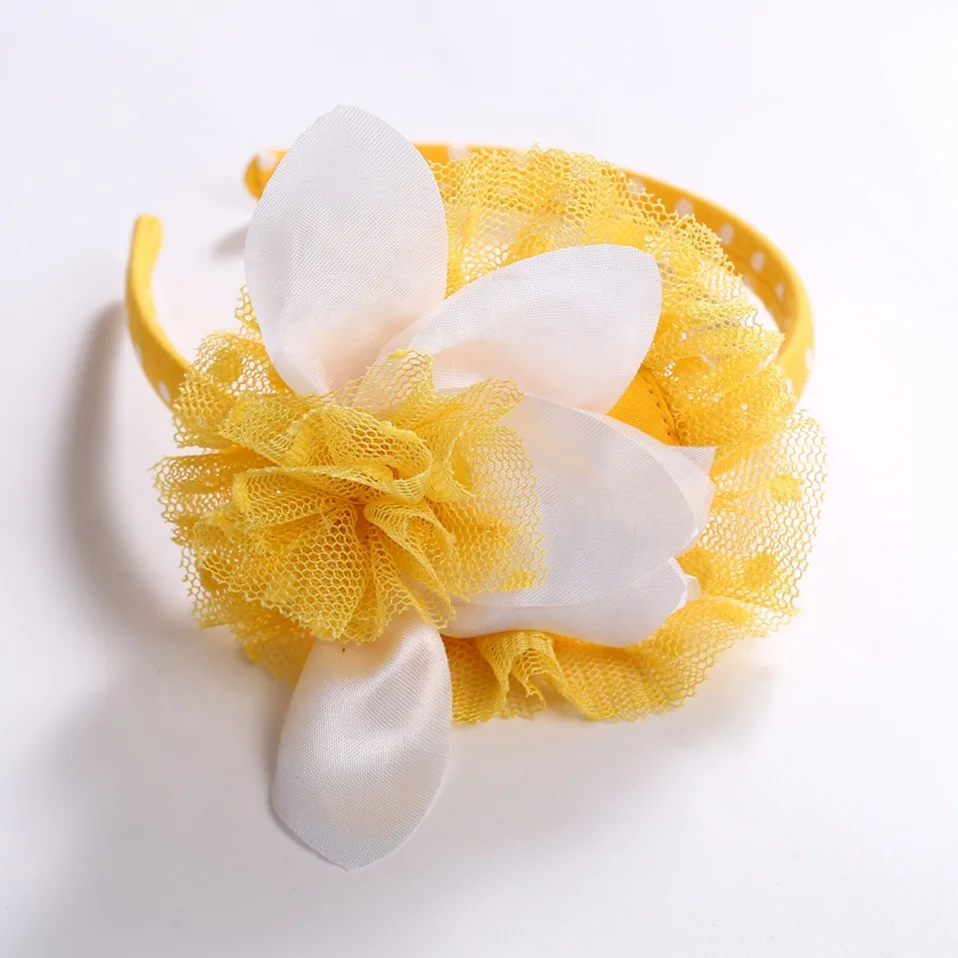 

Pettigirk Yellow Flower Hair Loop And Hairbands For Girls Kids