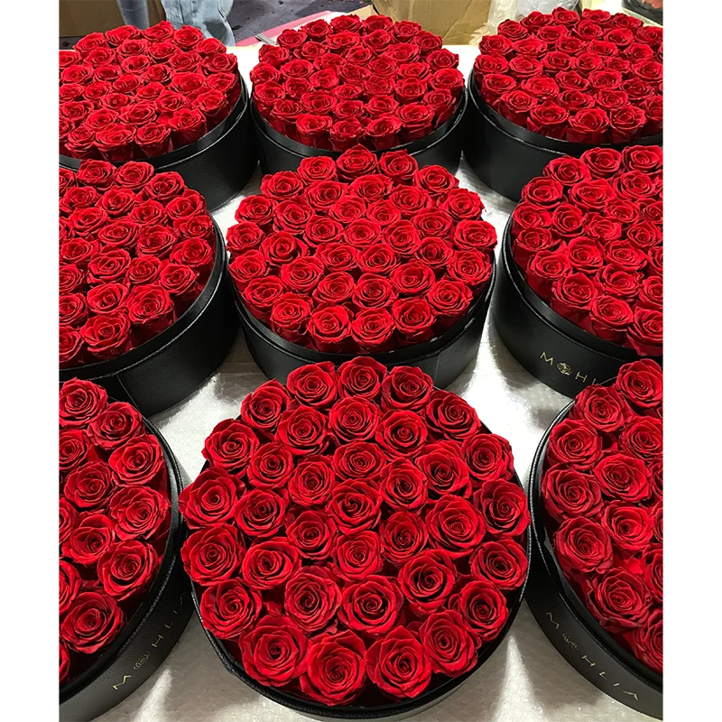 Eternal Preserved Natural Roses Flower Bouquet Eternal Roses Preserved Flowers Rosas Eternas Eternal Rose Preserved