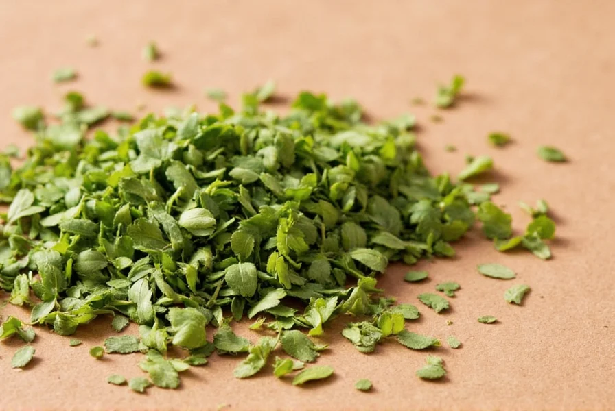 Fresh to dried parsley process steps