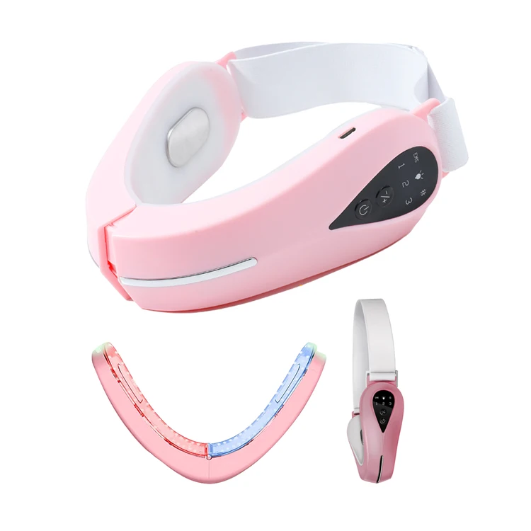 

New 2021 Beauty Electric V-face Lifting Massager Face Lifting V Shaping Face-lifting Slimmer Slimming, Pink/white/oem