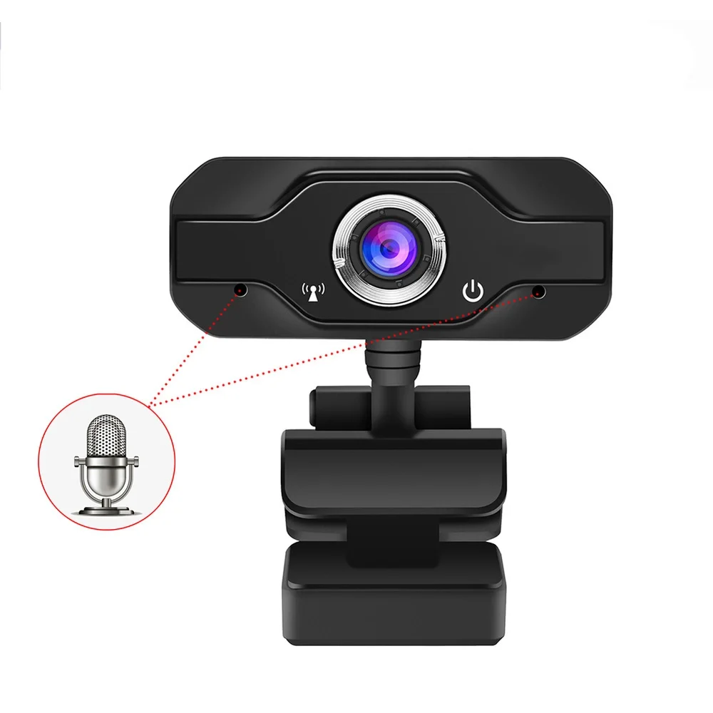 

USB Web Video Mini Digital USB PC HD Camera Web Cam for Online Class Course with Lens Cover 1.5m USB Cable and Mictorphone