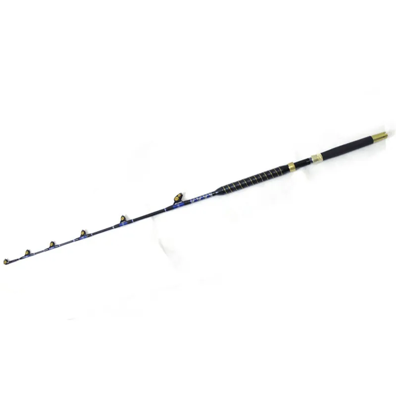 

Boat Rod Salt Water Fishing Tuna Rod 30-50LBS 50-80LBS Nylon Butt Blue Spear Leather Fore Grip Ocean Popping Rod, Customized