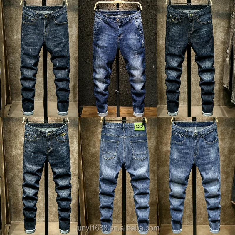 

New men's business jeans are popular for men's spring/summer stretch pants
