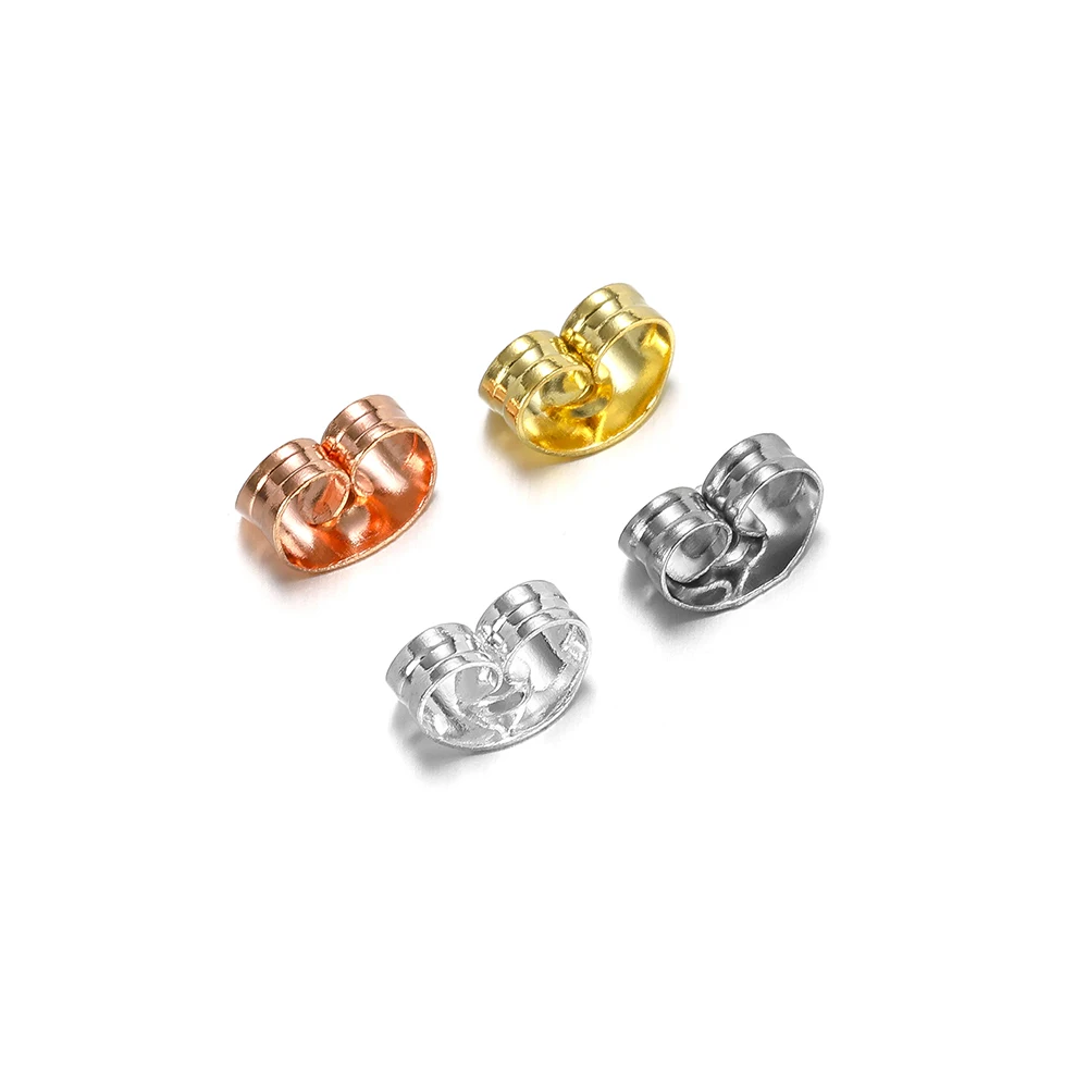 New Arrival High Quality Real Gold Plated Sterling Silver Earrings Buckle Stud for Jewelry Earrings Making Accessories