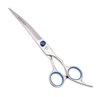 

Dog Grooming Scissors 7" JP Steel AQIABI Straight Scissors Pet Scissors Down Curved Shears A4001