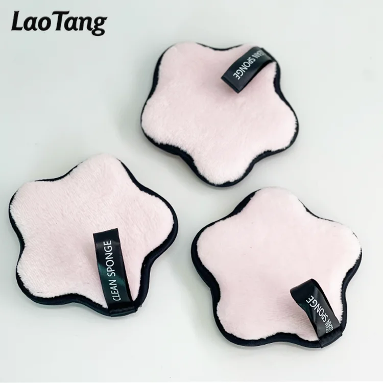 

Private Label Wholesale Custom Square Shape Reusable Facial Makeup Remover Sponge Cleaning Pad Face Cleansing Puff