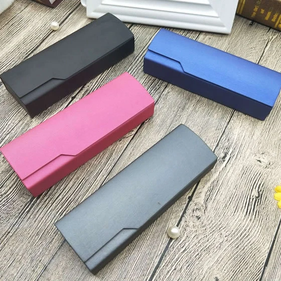 

Custom Leather Glasses Case Anti Blue Light Glasses With Case Sunglasses Packaging Case Box, Same as picture show