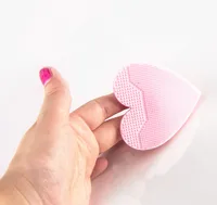 

HeaLeanLo silicone heart shape wash face brush facial exfoliator cleansing pad brush for sensitive skin