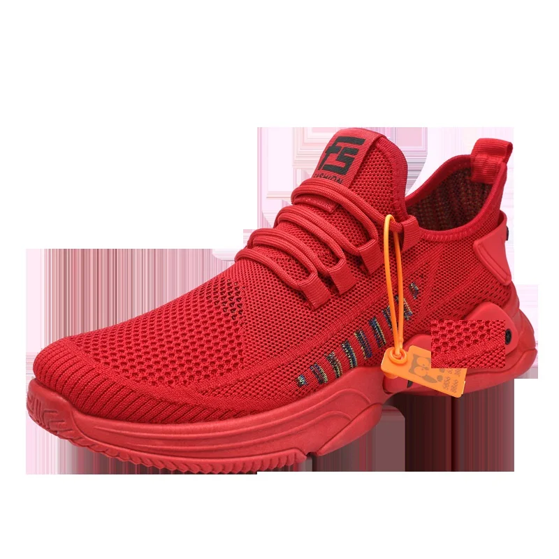 

Custom Sport Men Running Shoes High Quality Fashion Knitted Sport Shoes, 3 colors