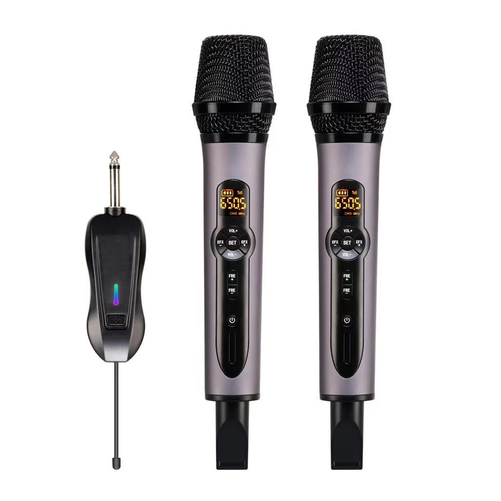 

Wholesale efx usb wireless microphone audio family karaoke conference uhf receiving wireless mic for outdoor singing with effect