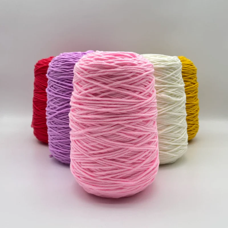 Wholesale 400g 8 ply 3mm Thickness Tufting Gun Yarn 100% Acrylic Yarn for Tufting with Factory Price