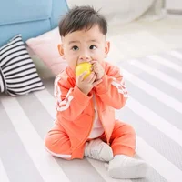 

China kids clothing suppliers new design boutique boys clothing set baby tracksuit sweat suit clothes sets