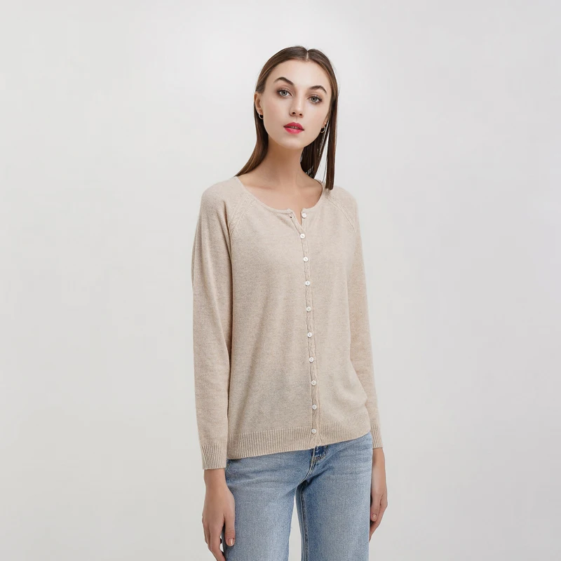 

Superior quality custom shoulder hemp cashmere cardigan