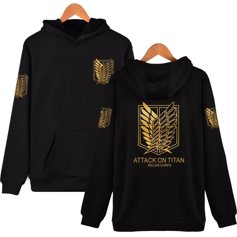 

Hoodie Attack On Titan Clothing One Piece Japanese Hoodies Ropa Anime Clothes, 4 colors