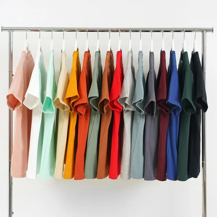 

wholesale high quality 100% heavy cotton blank for men basic t-shirt custom printing logo plain oversized tshirt