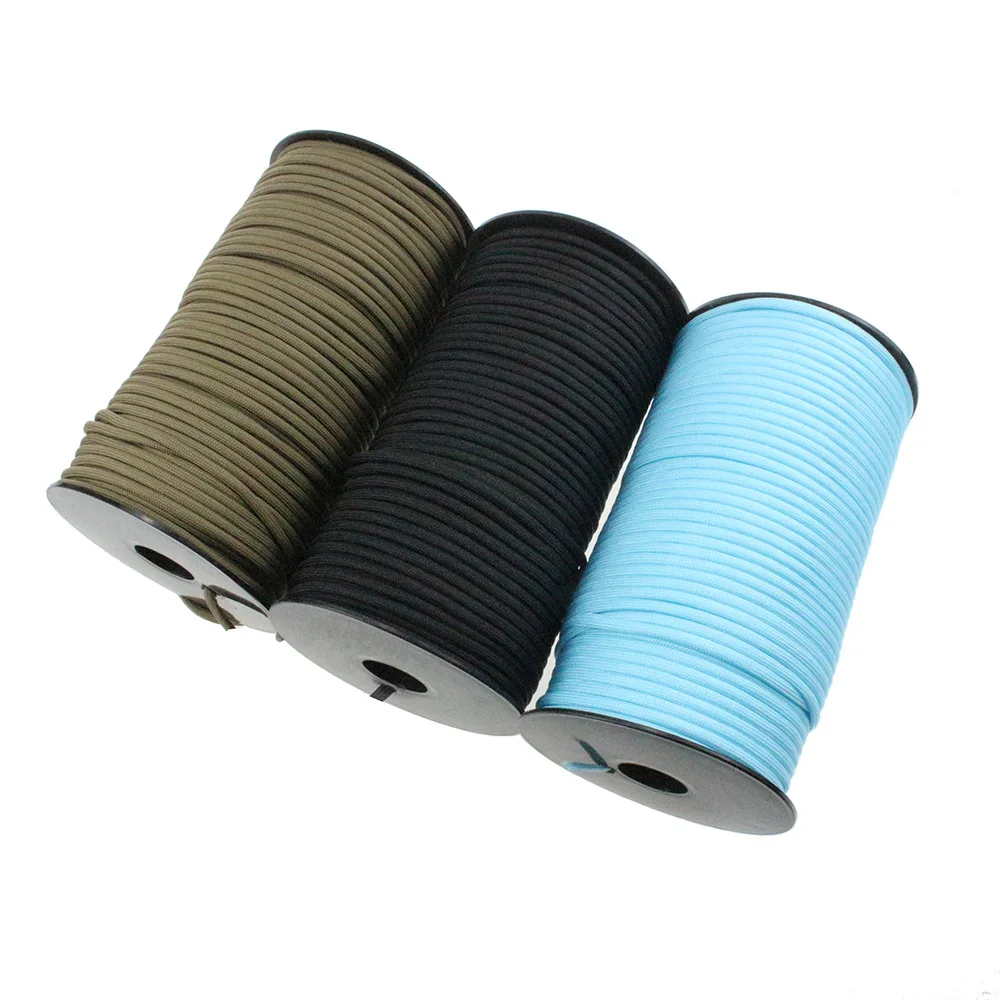 

100 Meter Custom Colors Wholesale 550 Paracord Survival Lanyard Cord Rope Outdoor 7 Strand paracord spool
