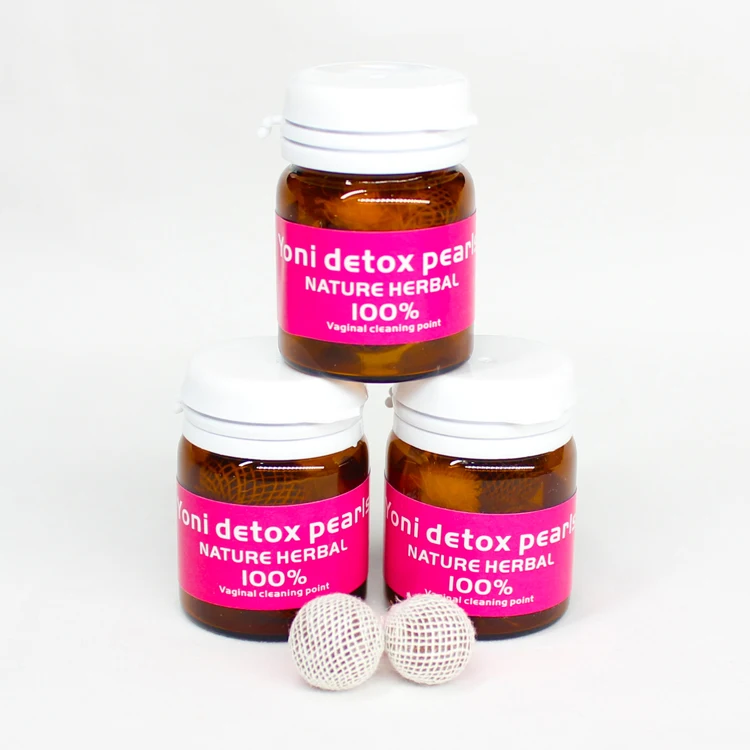 

private label 100% organic herbal yoni herbs and pearls clean point yoni pearls detox distributor, Brown