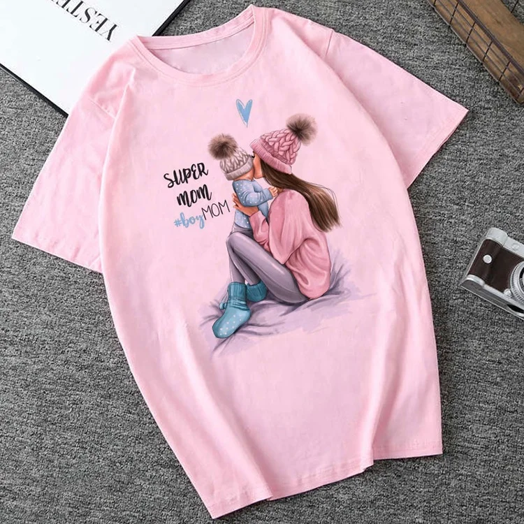 2019 Summer Mother's Day T Shirt Women Harajuku Kawaii Super Mom Tshirt Leisure Comfortable Vogue Aesthetic Lovely Tshirt