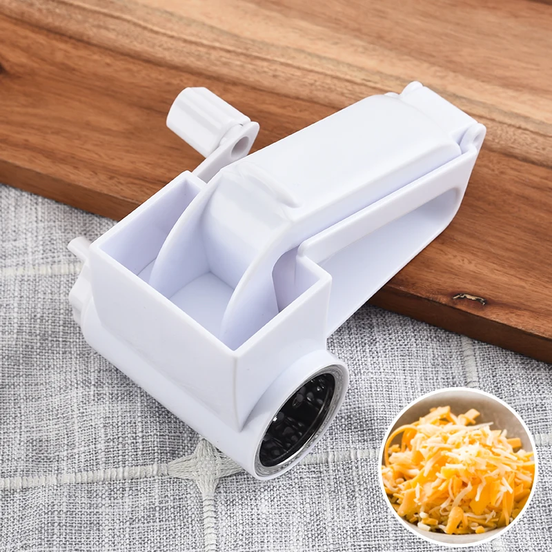 

amazon top seller Hot sale High quality Kitchen Accessories stainless steel cheese grater rotary grater cake tools cheese grater, White