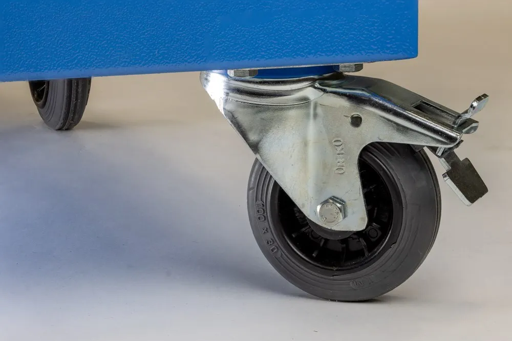 Customized Premium Modular Storage Metal  Empty Tool Trolley Tool Cart Blue factory