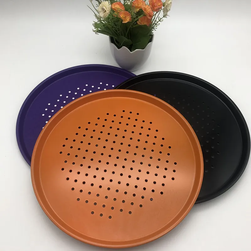 
factory supply hot sale baking tool non stick coating carbon steel perforated baking tray 
