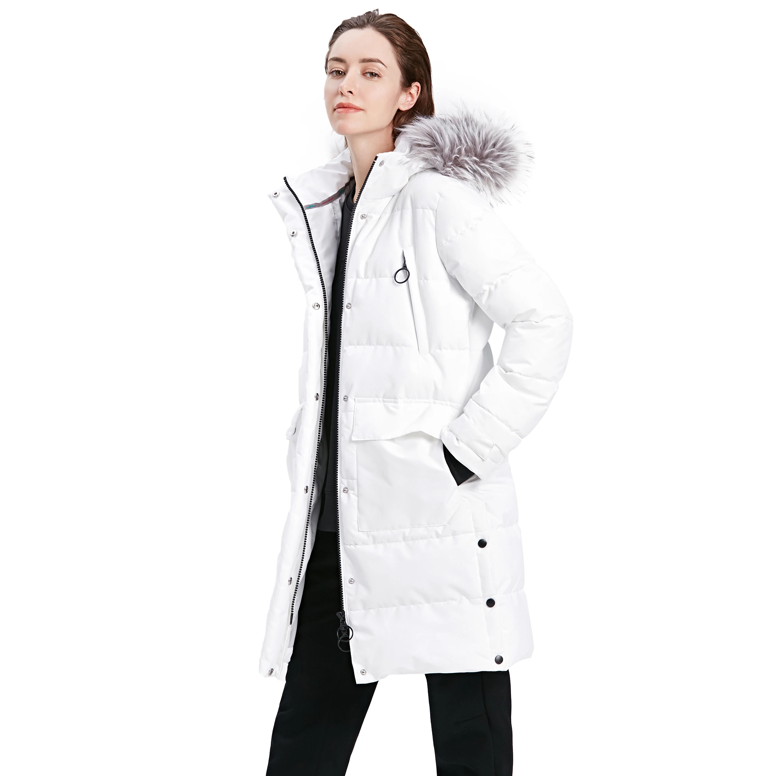 Plus Size Long Parka Jacket