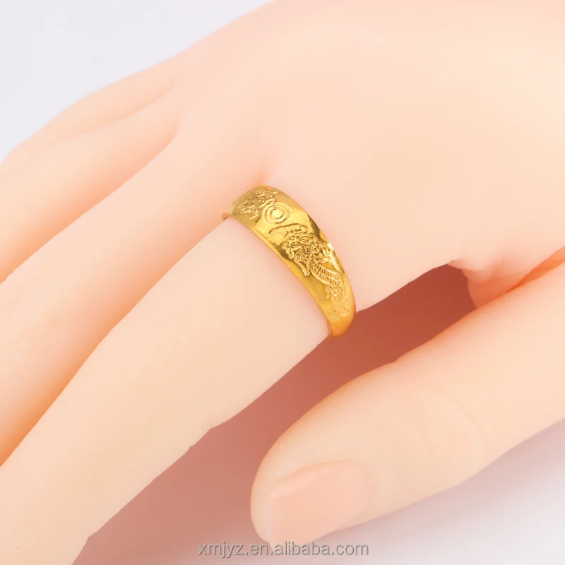 

Source New Brass Gold-Plated Ring Female Japanese And Korean Open Simple Ring Geometric Ring Straight Hair