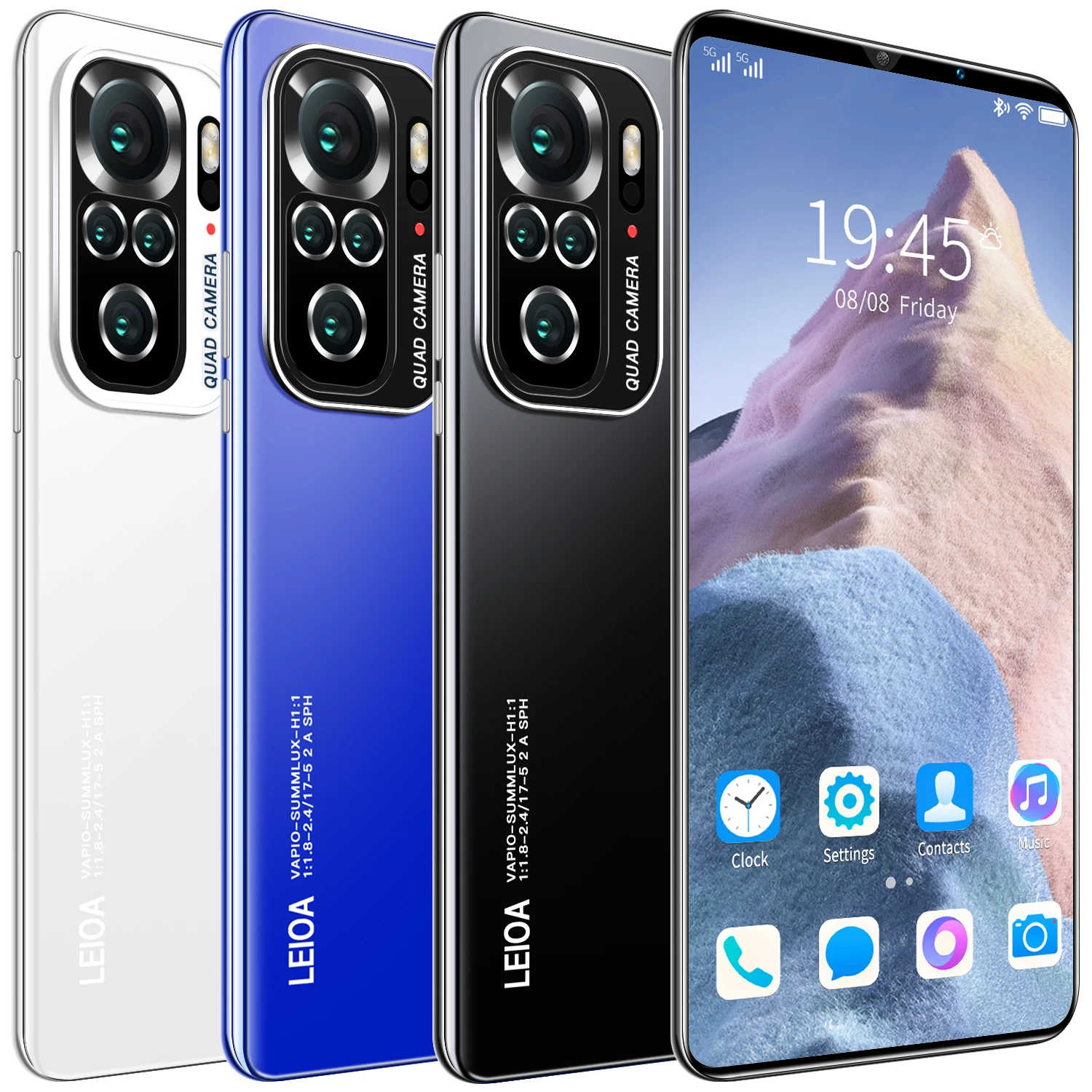 

Note10pro dual card dual standby Nano SIM card high-definition full screen detachable battery face unlock rear camera with led