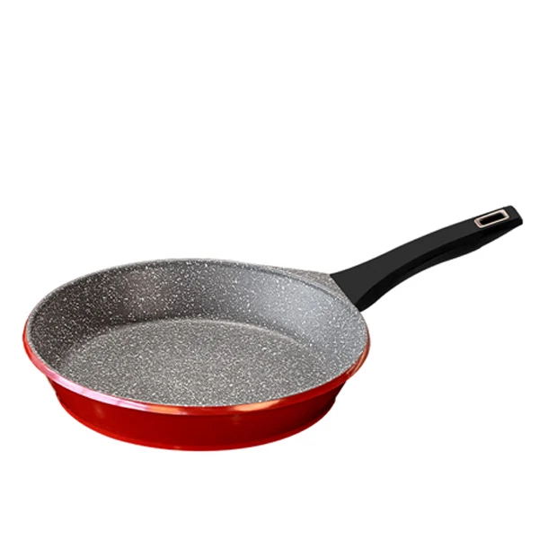 

New design aluminum nonstick fry pan cookware grill pan, Red