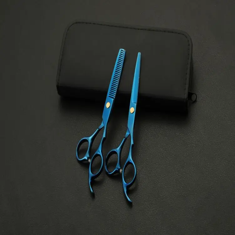 

Salon Thinning Shear Barber Blue Hand Suit Scissors Professional, Professional Hair Cutting Scissors