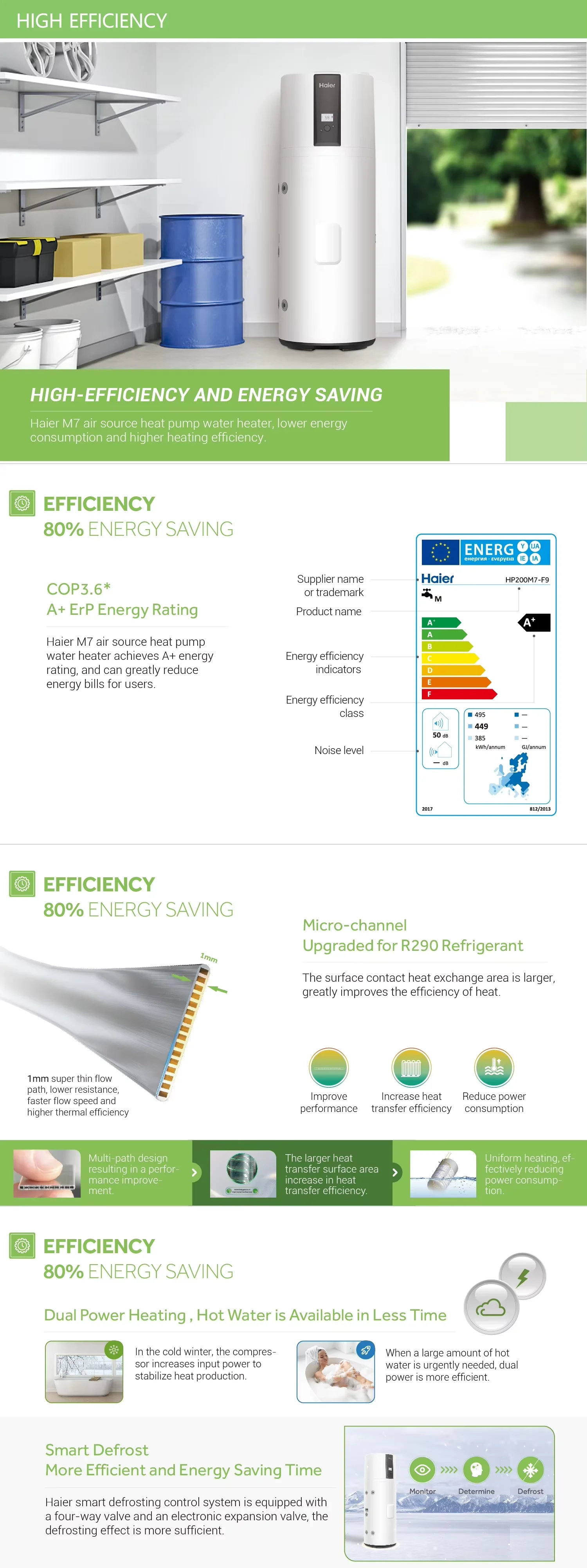 Air Source Heat Pump, 200l, 250l, 300l, R290 - detail 26