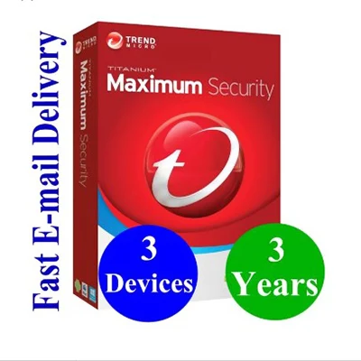 

Software Hardware Antivirus Digital Key Trend Micro 2019 Maximum Security 3 Year 3 PC antivirus internet security