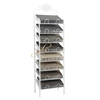 Retail Store Carpet Exposition Display Showcase Floor Stand Metal Rug Display Rack Carpet Sample Display Rack