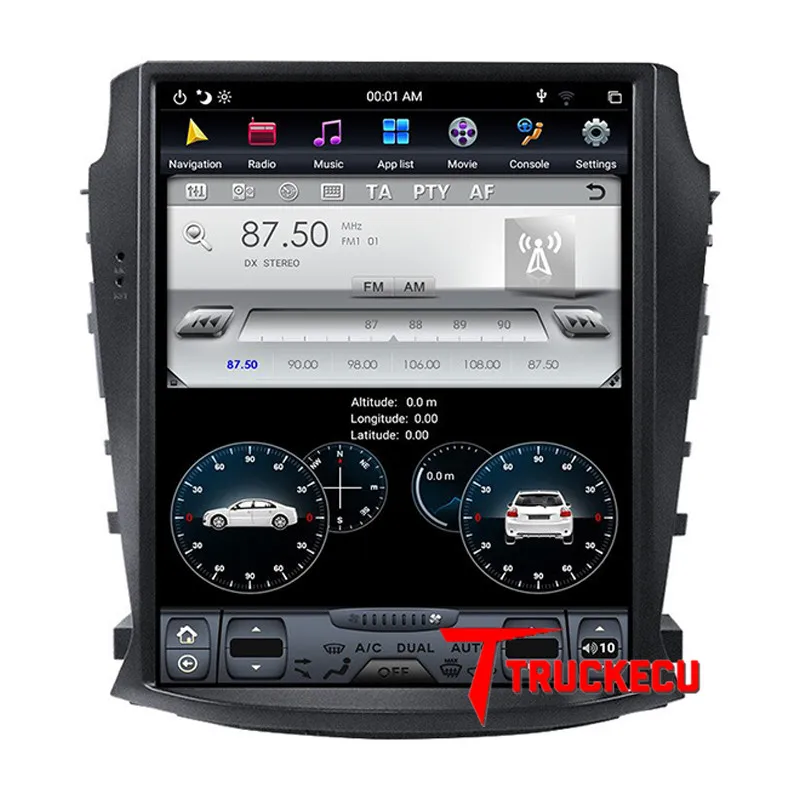 

Tesla style Android 9.0 Car GPS Navigation car No DVD Player For Changan CS75 radio tape recorder head unit Multimedia player CS