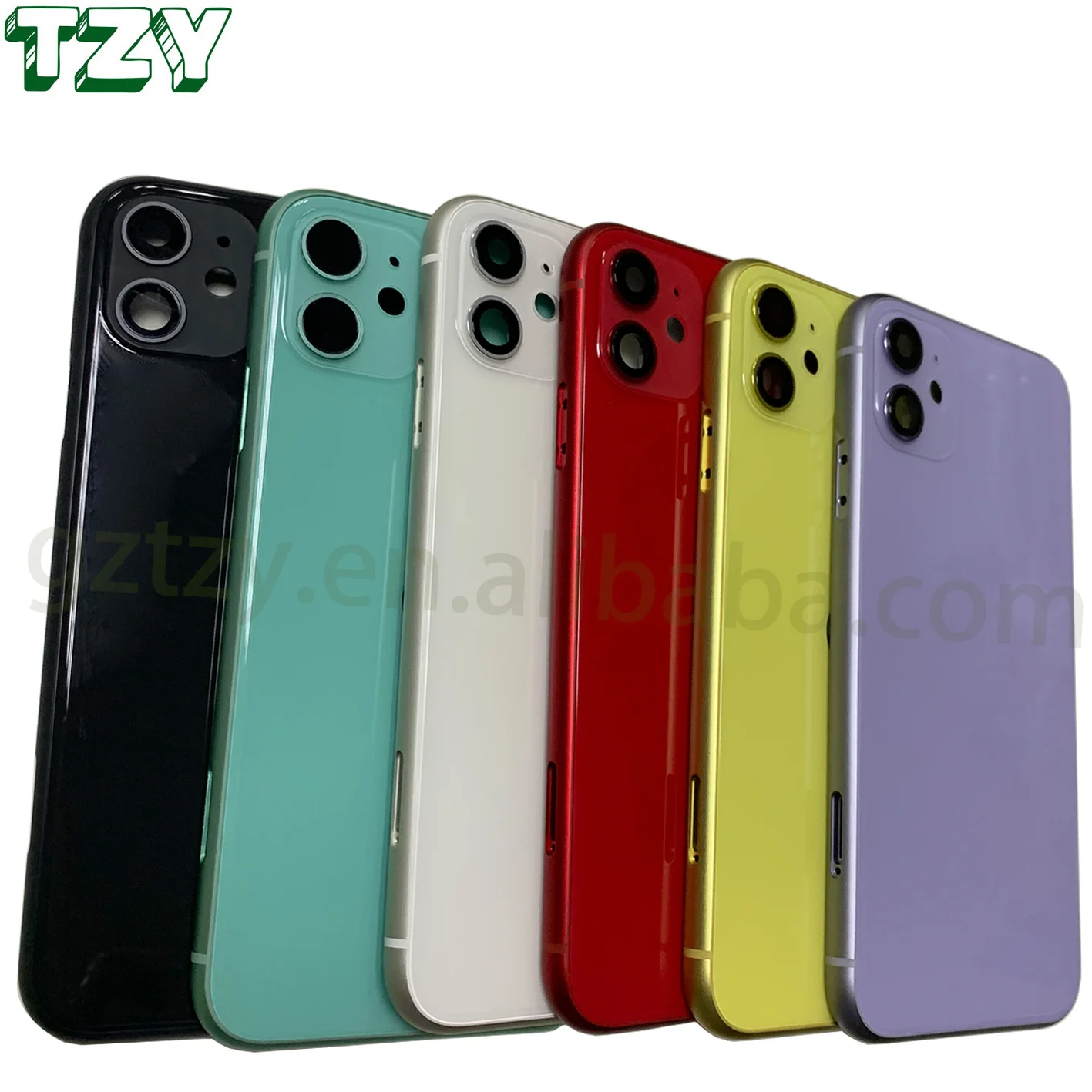 

Replacement back glass battery door back housing with frame for iphone 11