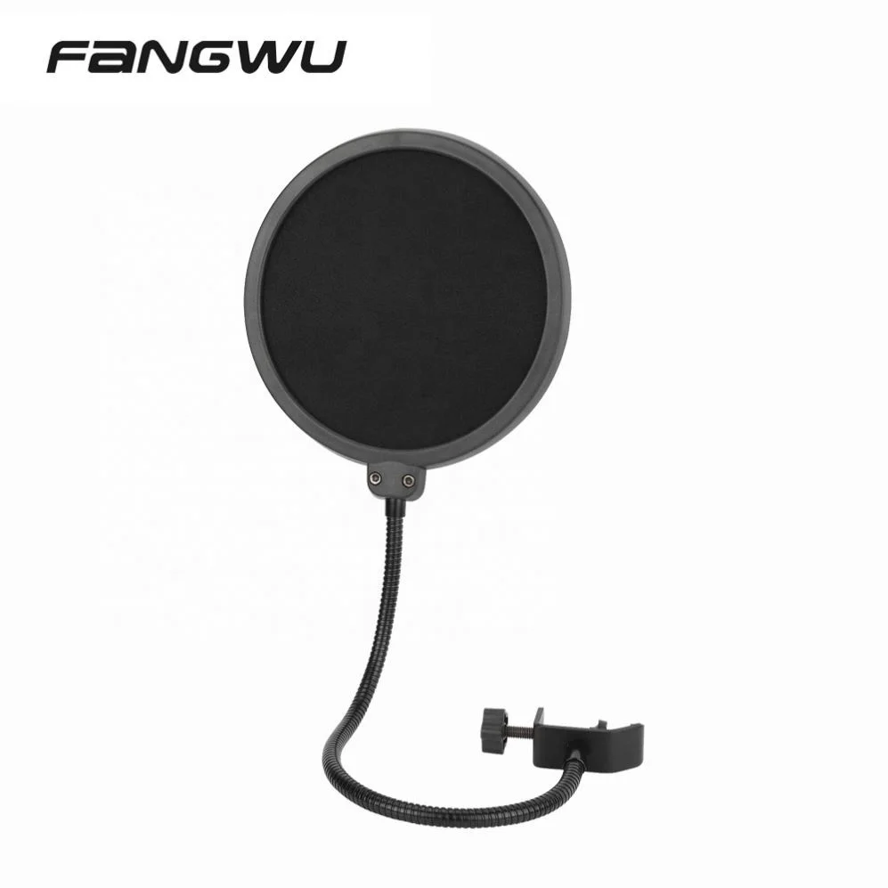 

High Quality Anti Pop Filter Microphone Competitive Price For Studio Mic, Black