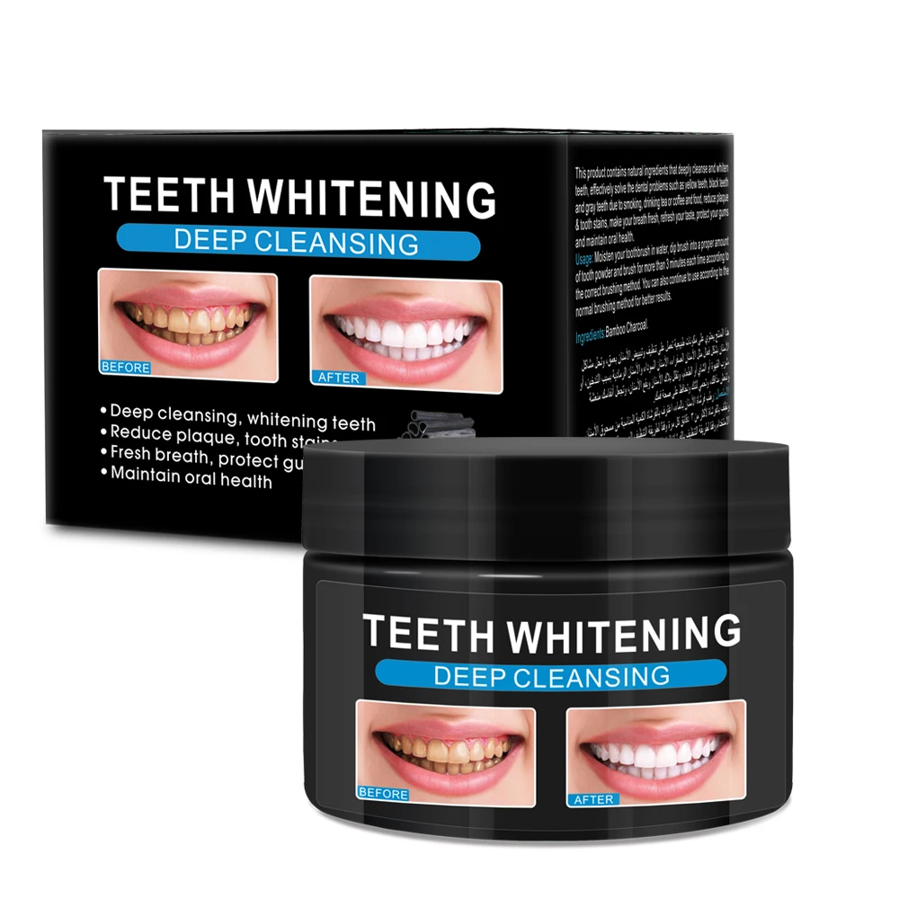 

Best Teeth Brighten Activated Charcoal Whitening Black Powder Whiten Tooth