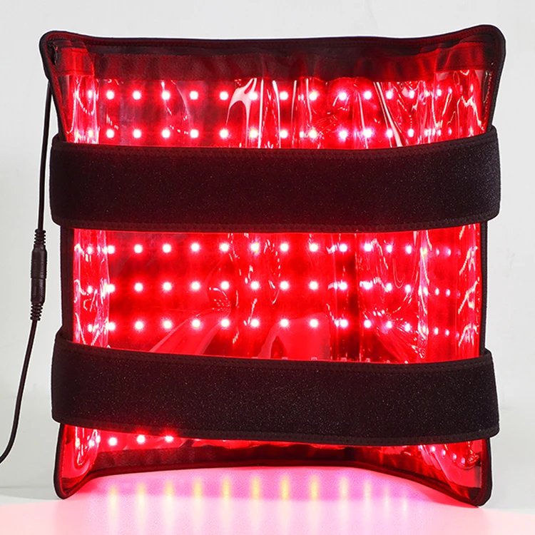 

Hot Sale 660nm 850nm LED Belt Red Light Therapy Weight Loss Infrared Red Light Body Pad Wrap Belt for home use, Black