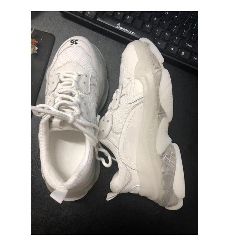 

KH-a206 Light Running Lightweight Soft Fashion Skateboard Woman Fashionable Rubber Skateboard Shoes, White
