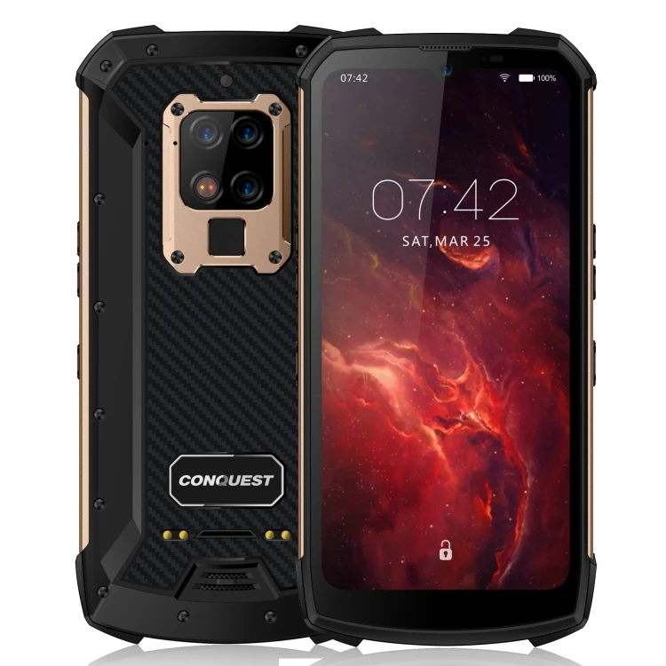 

CONQUEST S16 GPS+Beidou+Glonass+Galileo POC walkie talkie face unlock IR NFC Android 9 Enterprise Mobile cellphone rugged device