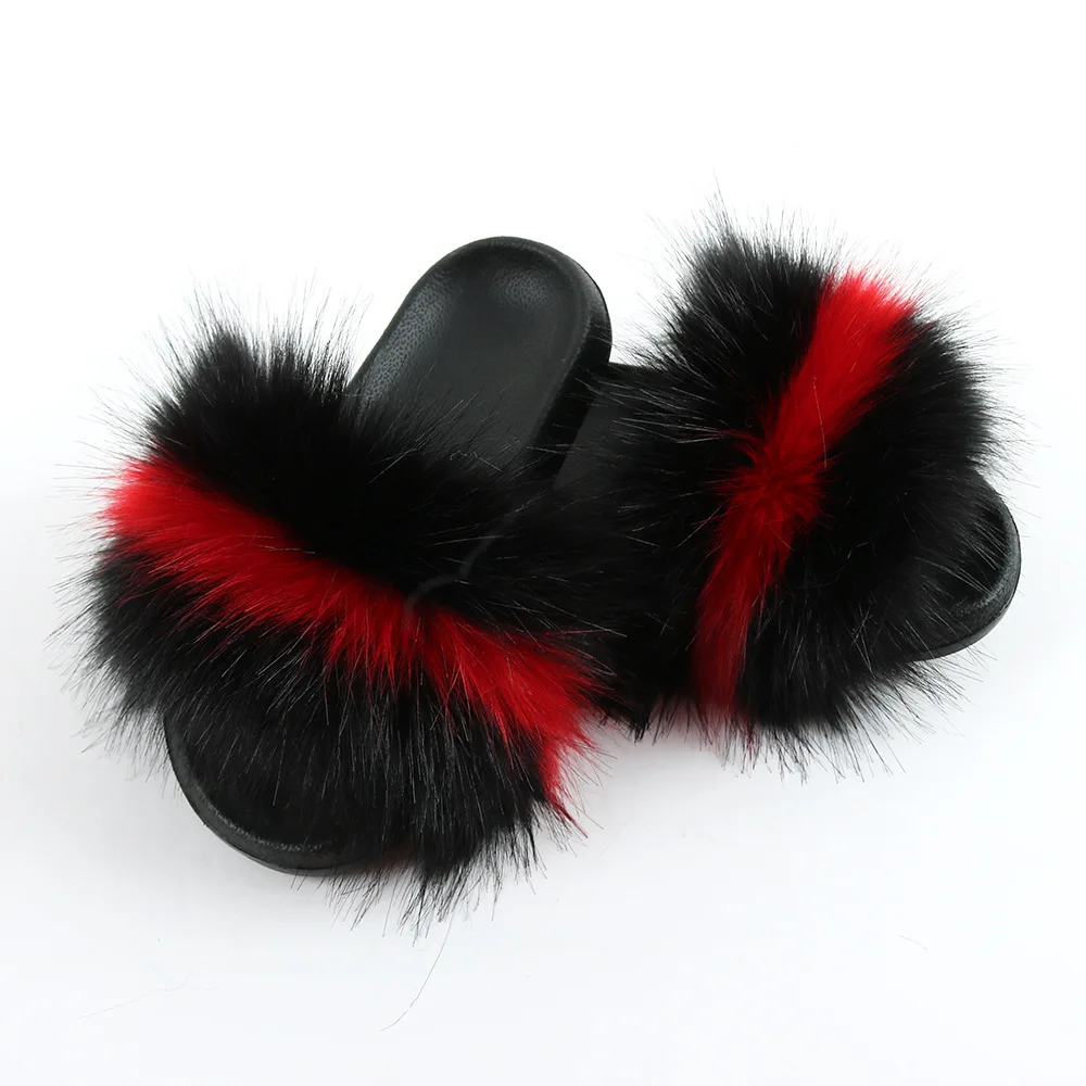 

Wholesale Price Woman Fur Slippers pantuflas animals Home Indoor House Slide zapatillas-de-mujer Wear Sandles For Ladies