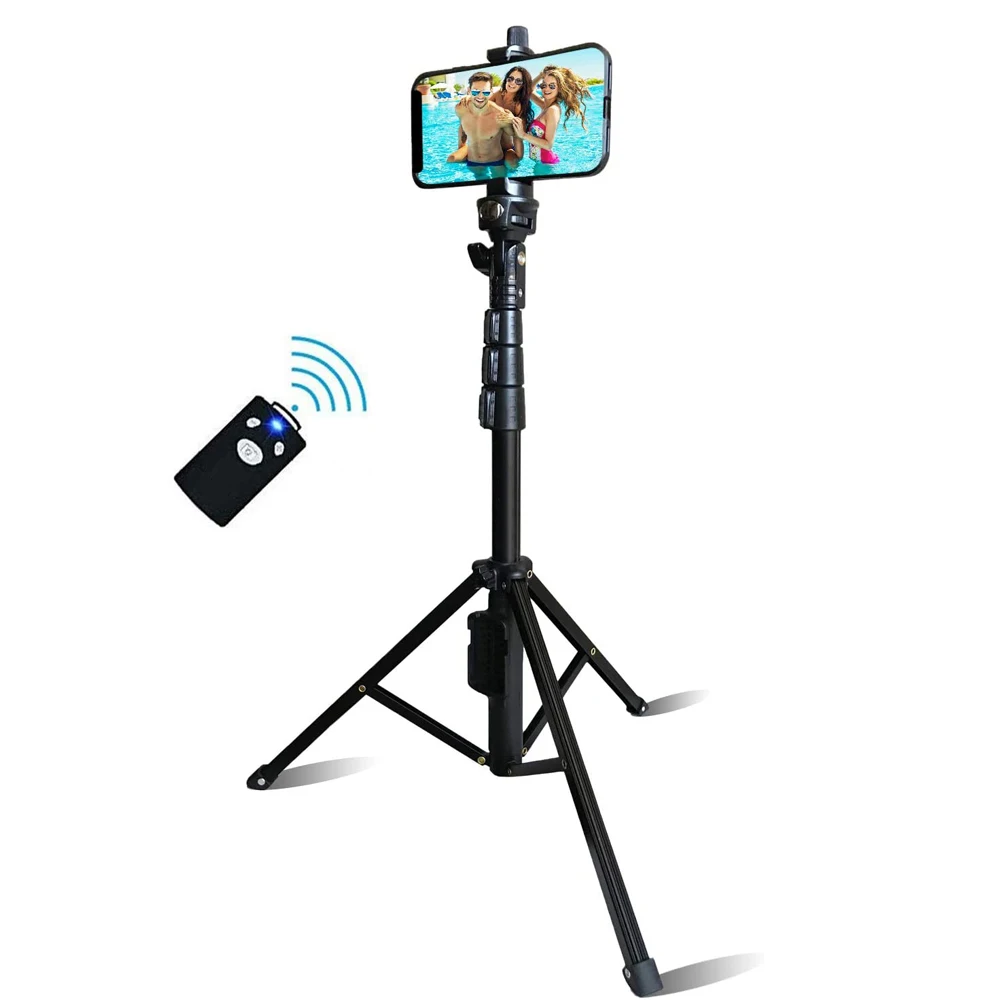 

Customized new portable multifunctional rechargeable 3 in 1 wireless bt remote control phone selfie stick with tripod