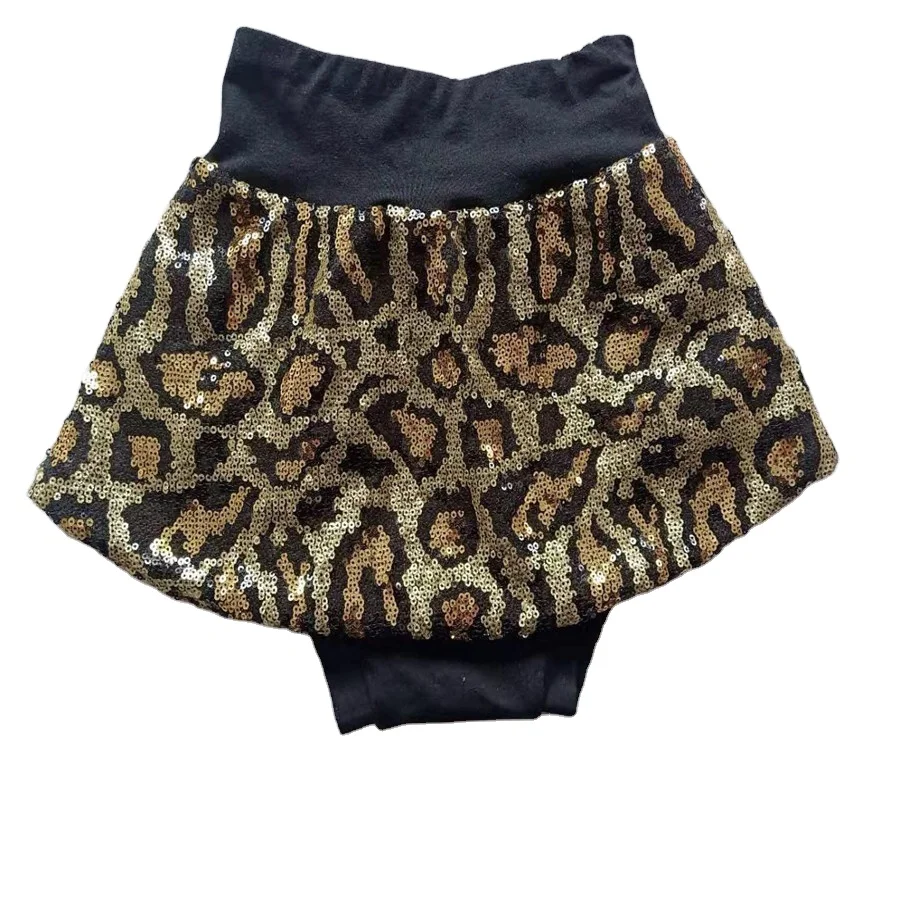 

Boutique Wholesale fashion toddler shorts personalized Baby Bummies children girls flared Leopard snake pattern sequin shorts, Leopard,snakeskin sequin