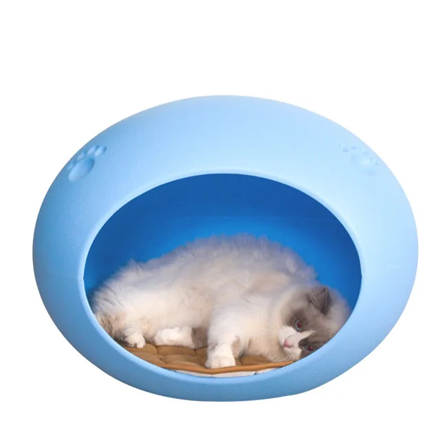 

Dropshipping Pet Dog Kennel Bed Weatherproof Indoor Outdoor Animal Shelter EGG Oval Round Shape Plastic Cat House